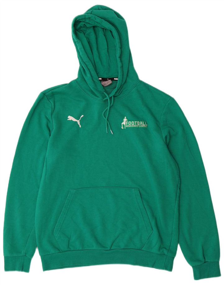 PUMA Grafisk hættetrøje til mænd mellemgrøn