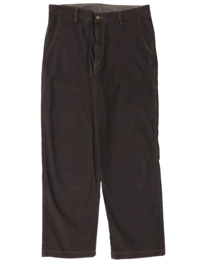 LEVI'S Herre 540 Lige Chinobukser W33 L29 Sort Bomuld