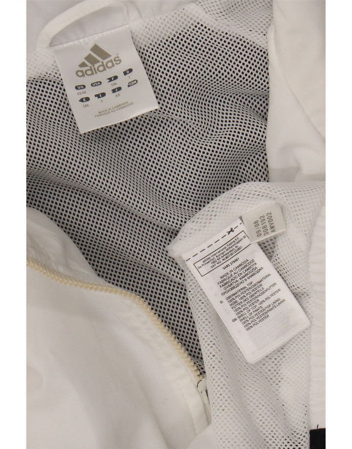 Adidas Træningsdragt til mænd Topjakke UK 42/44 Stor hvid Colourblock Polyester
