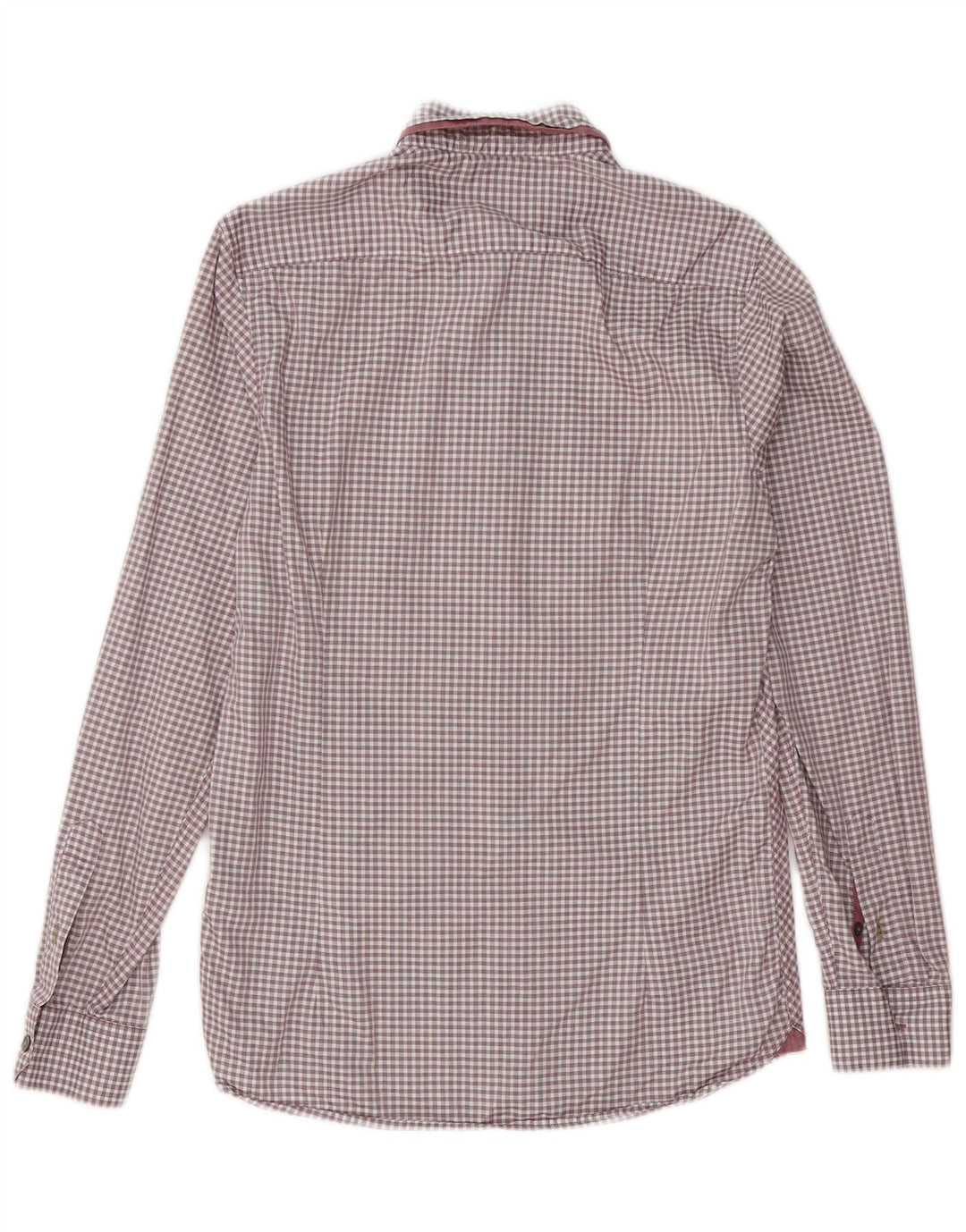 Ted Baker Herreskjorte str. 2 Lille Burgundy Gingham Cotton