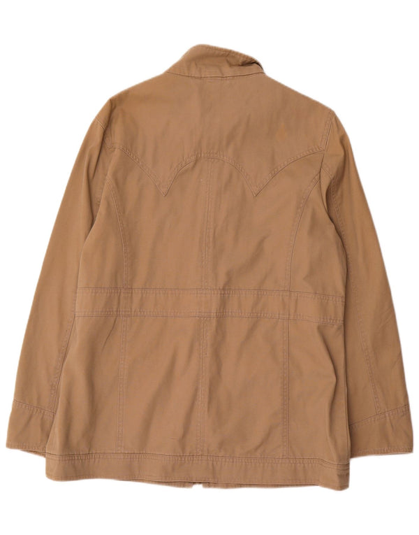 Paco Herre Utility Jacket UK 40 Stor brun bomuld
