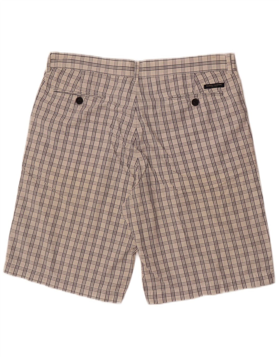 Marina Yachting Herre Chino Shorts IT 50 Large W36 White Check