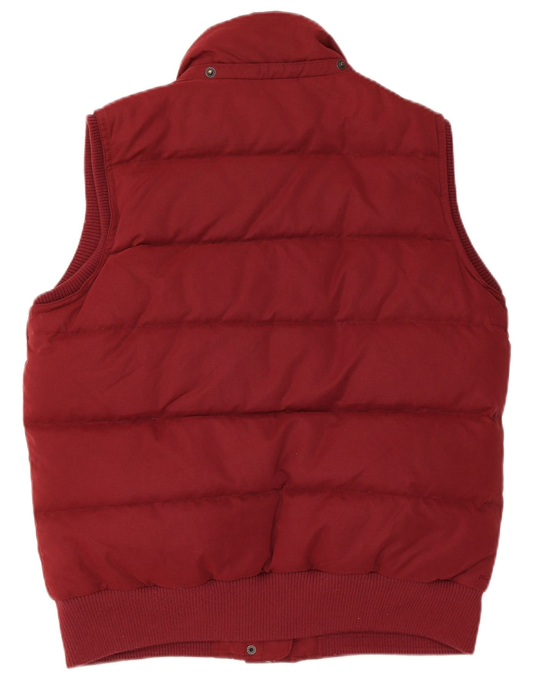 Fat Face Womens Polstret Gilet UK 14 Large Maroon Polyester