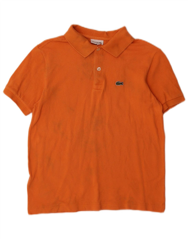 Lacoste Drenge Polo Shirt 13-14 År Orange Bomuld