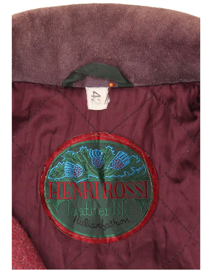 Henri Rossi Dame vindjakke EU 42 Stor flerfarvet læder