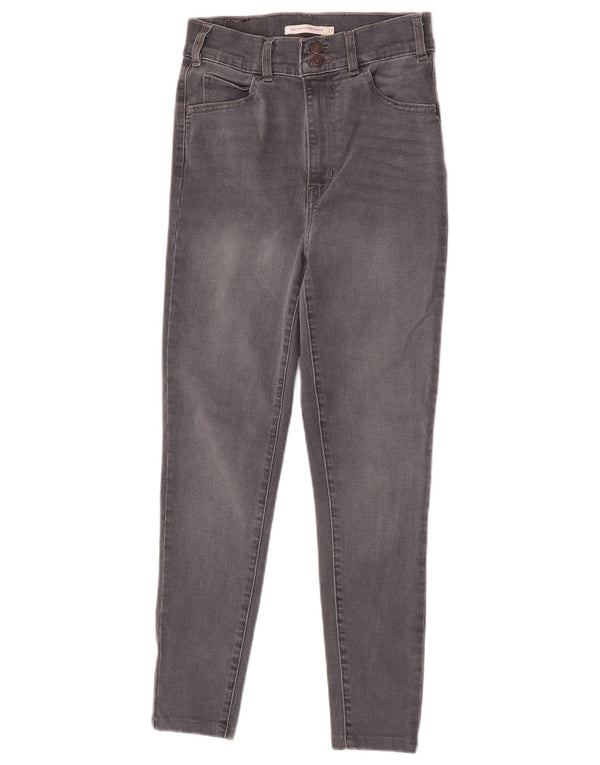 Levi's Kvinder Mile High Super Skinny Jeans W27 L28 Grå Bomuld