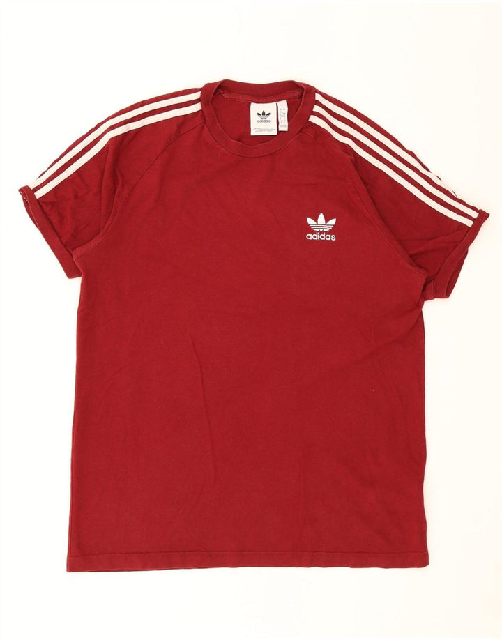 Adidas Herre T-Shirt Top Stor Rød Bomuld
