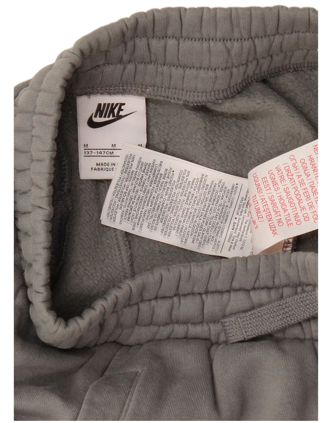 NIKE Sportsshorts til drenge 10-11 år mellemgrå bomuld