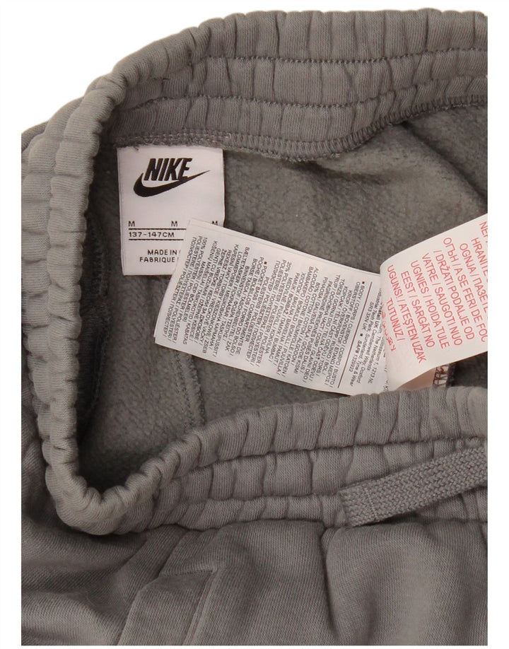 NIKE Sportsshorts til drenge 10-11 år mellemgrå bomuld