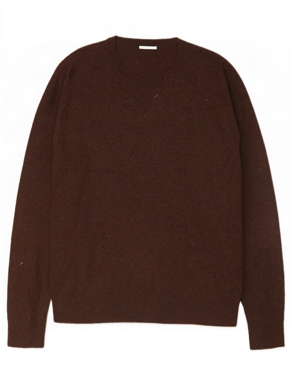 Zara Herre sweater med rund hals XL brun viskose