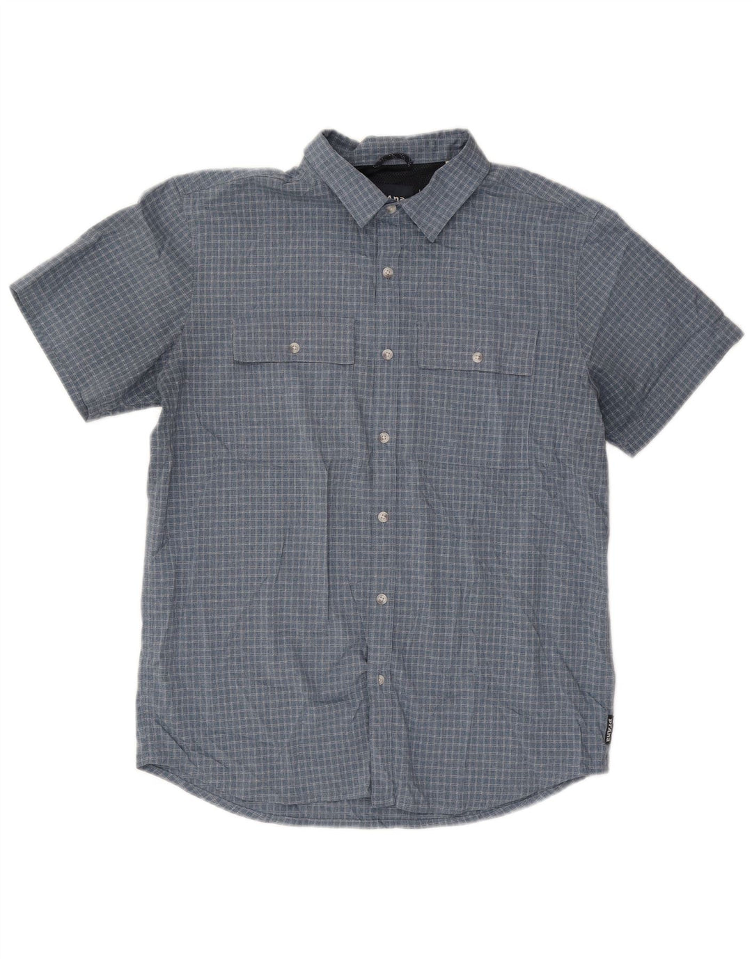 PRANA Kortærmet Herreskjorte Medium Blue Check