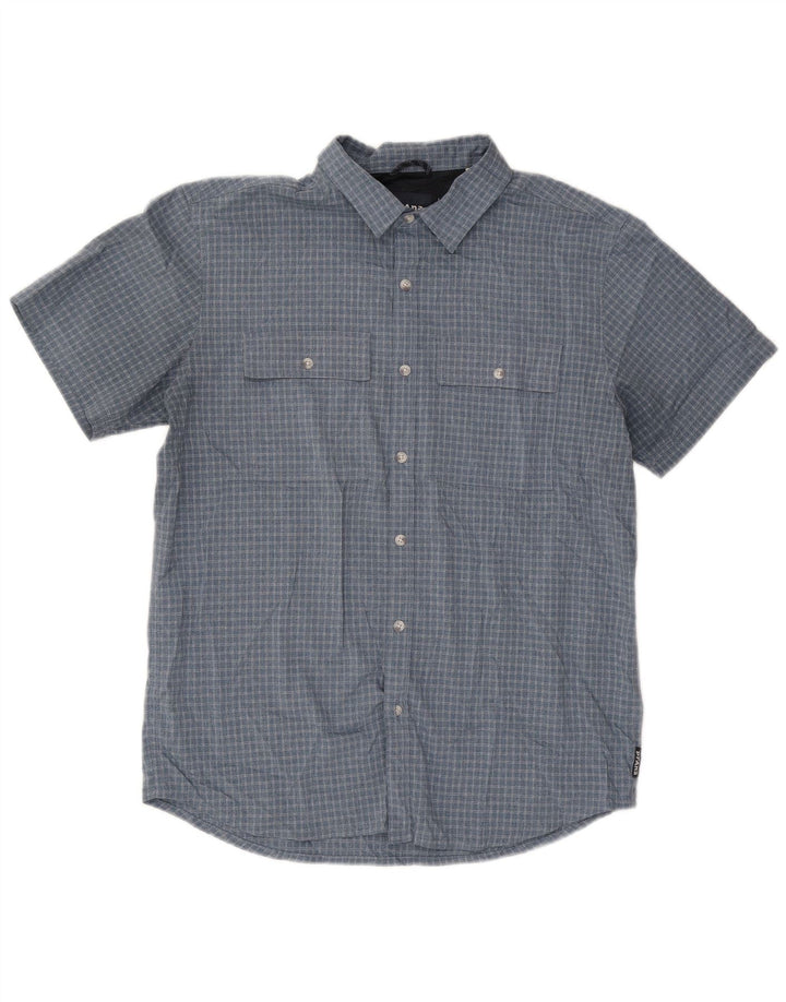 PRANA Kortærmet Herreskjorte Medium Blue Check