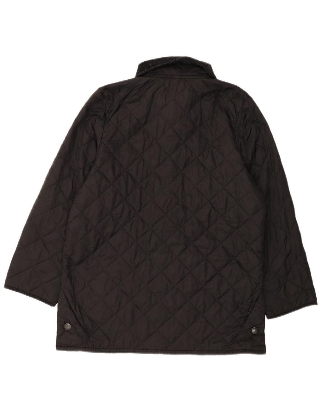 Barbour Boys Quiltet Jakke 13-14 År XL Sort Polyamid