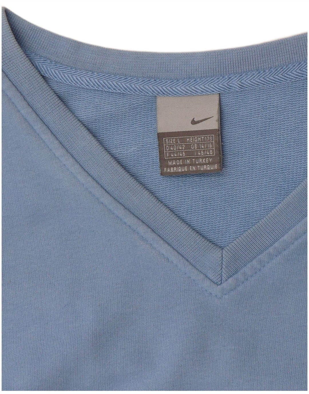 Nike Dame Sweatshirt Jumper UK 14/16 Large Blue