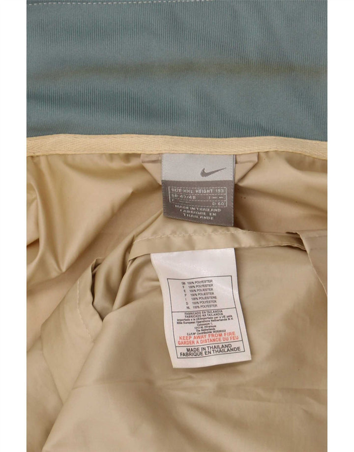 Nike træningsdragt topjakke til mænd 2XL beige stribet polyester
