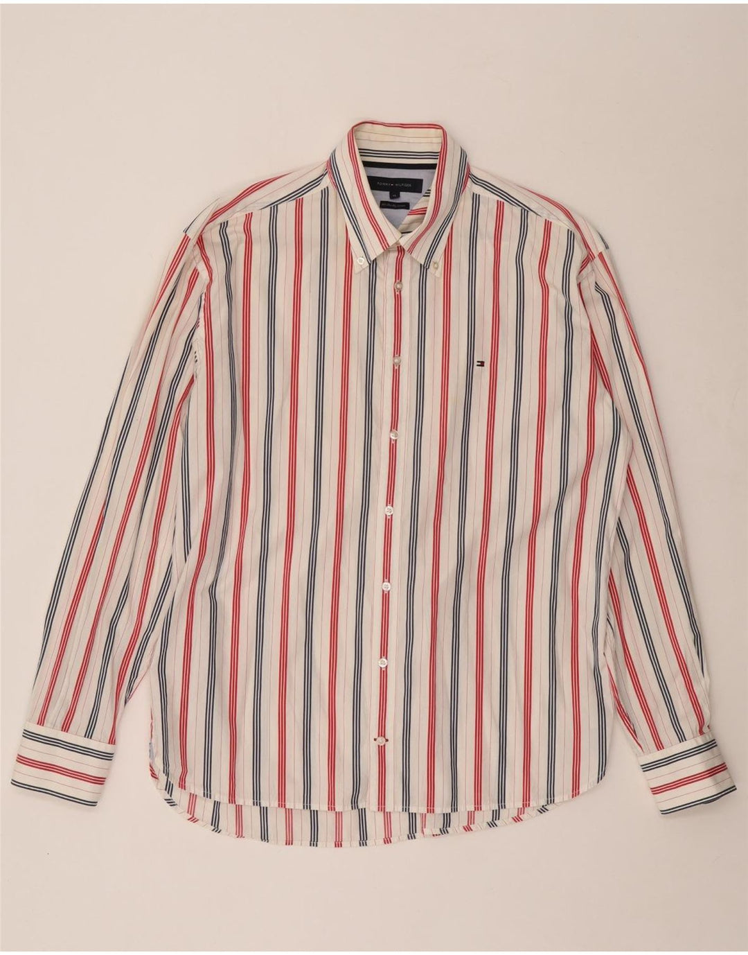 TOMMY HILFIGER Herreskjorte XL Hvidstribet