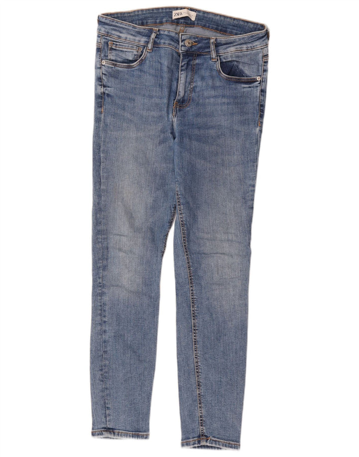 Zara Dame Skinny Jeans EU 40 Medium W30 L27 Blå