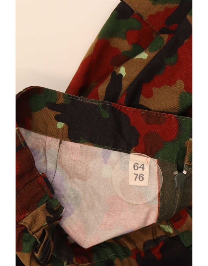 Vintage Straight Cargo Bukser til mænd W46 L31 Flerfarvet Camouflage