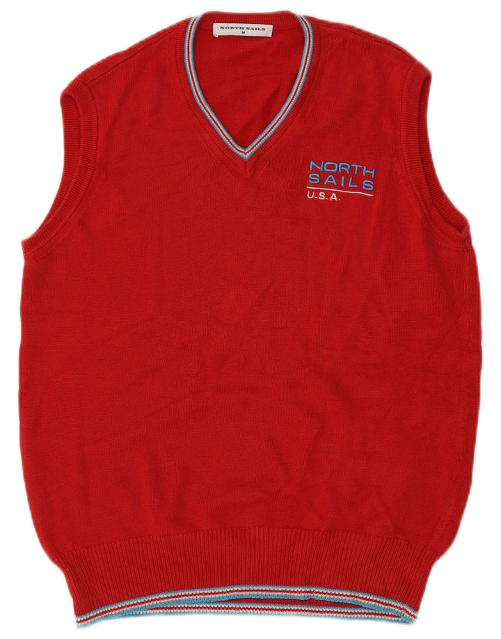 North Sails Herrevest Tank Top Medium Rød Bomuld