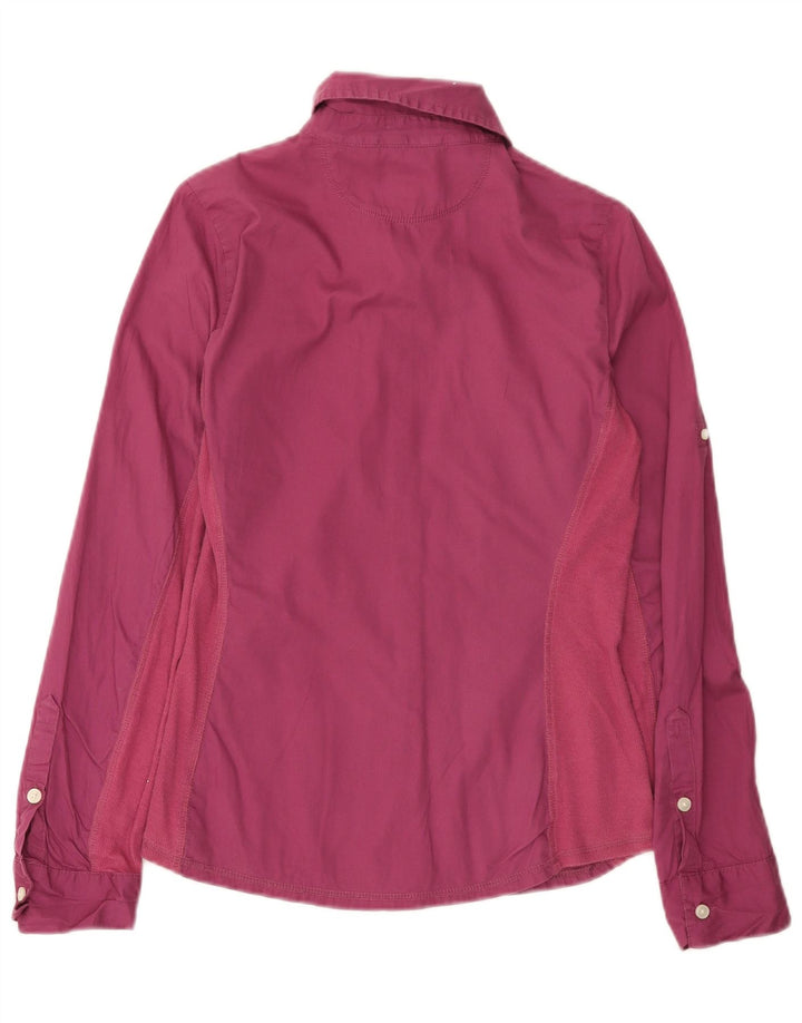 CONVERSE One Star skjorte til kvinder UK 10 Small Pink Colourblock Bomuld