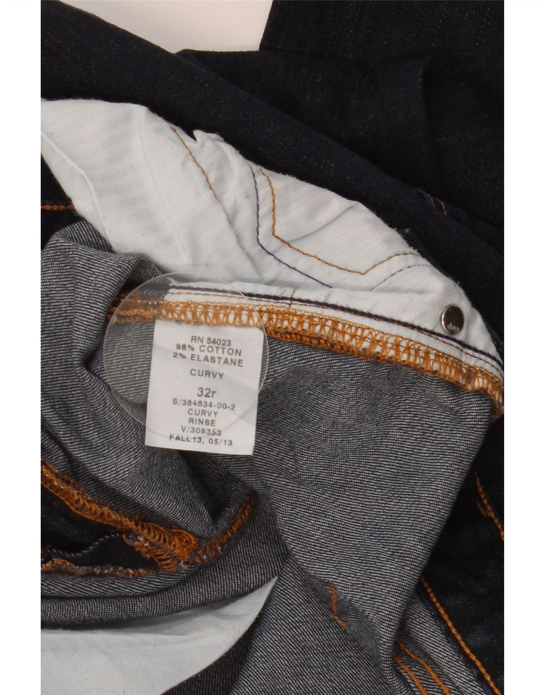 GAP Womens Curvy Flared Jeans W32 L33 Marineblå Bomuld