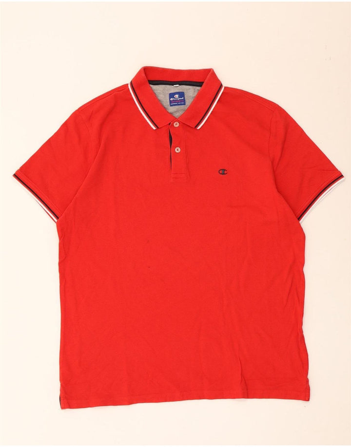 Champion herre poloshirt Stor rødstribet bomuld