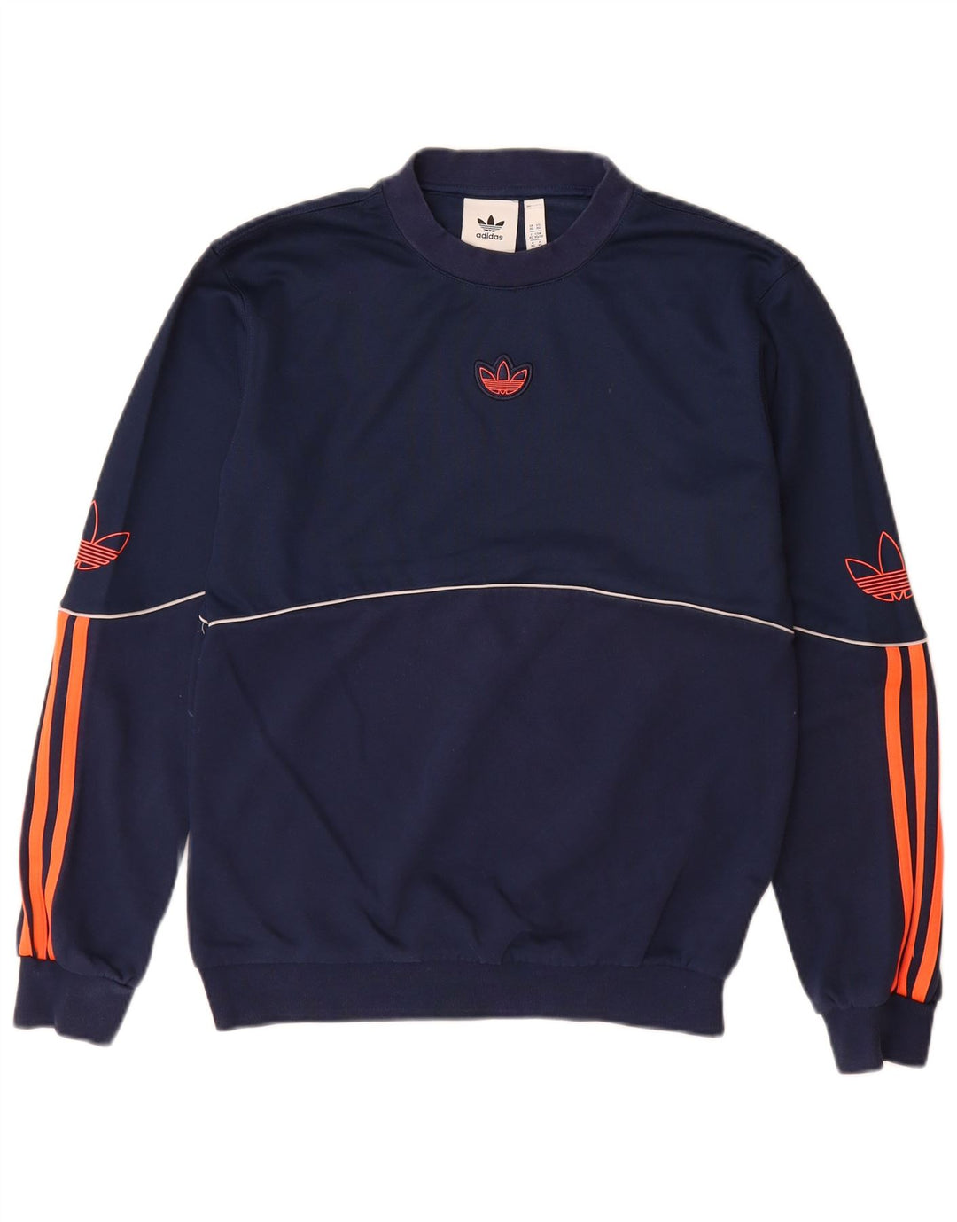 ADIDAS grafisk sweatshirt til mænd XS Marineblå bomuld