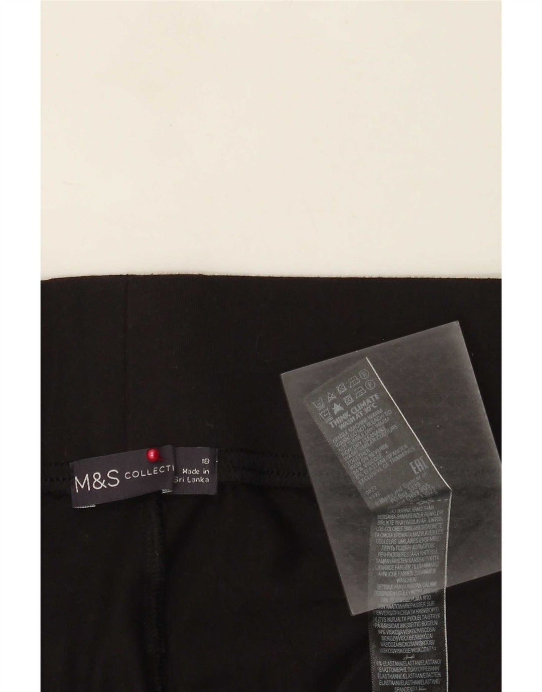 Marks & Spencer Dame Leggings UK 18 XL Sort Viscose