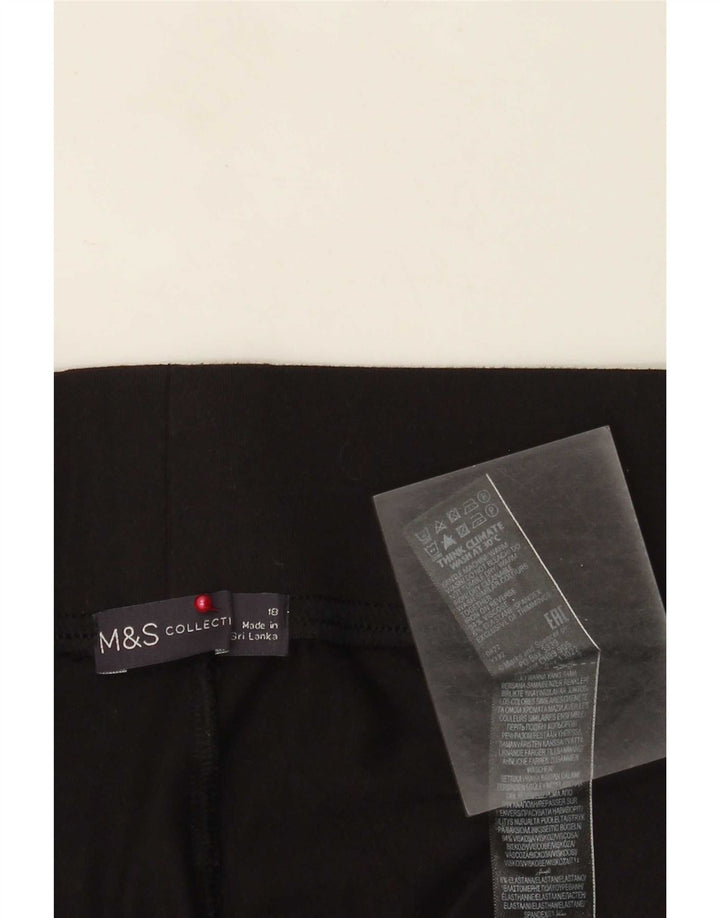 Marks & Spencer Dame Leggings UK 18 XL Sort Viscose