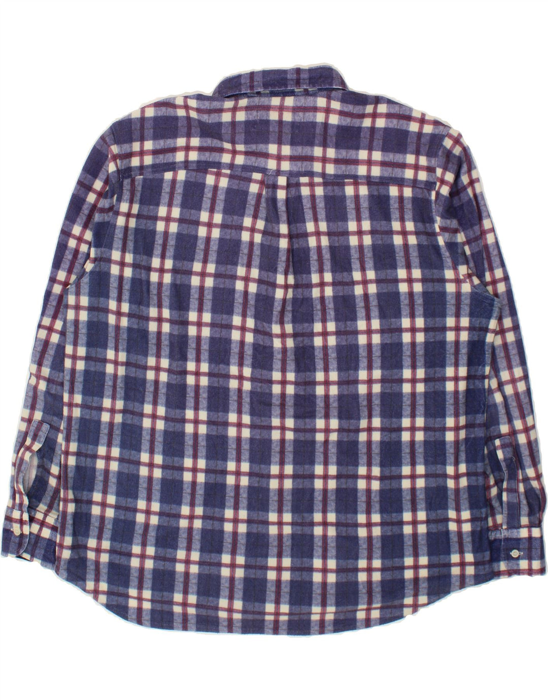 DE VILLE Mens Shirt 2XL Blue Check Cotton Vintage De Ville and Second-Hand De Ville from Messina Hembry 
