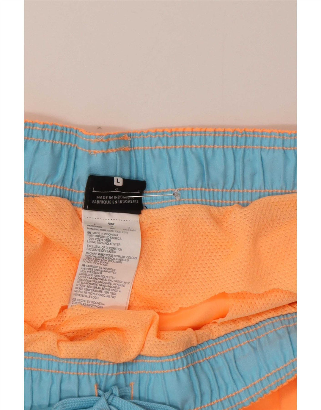 Nike sportsshorts til mænd, store orange polyester