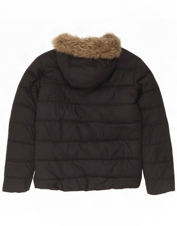 Jack & Jones Herre hættepolstret jakke UK 38 Medium Sort Nylon