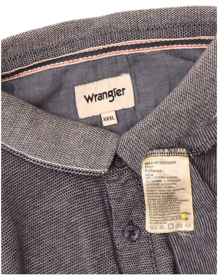 Wrangler herre poloshirt 3XL marineblå bomuld