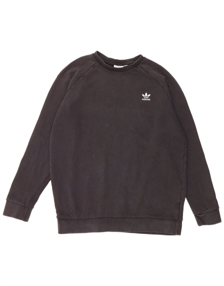 Adidas Sweatshirt til mænd, stor sort bomuld
