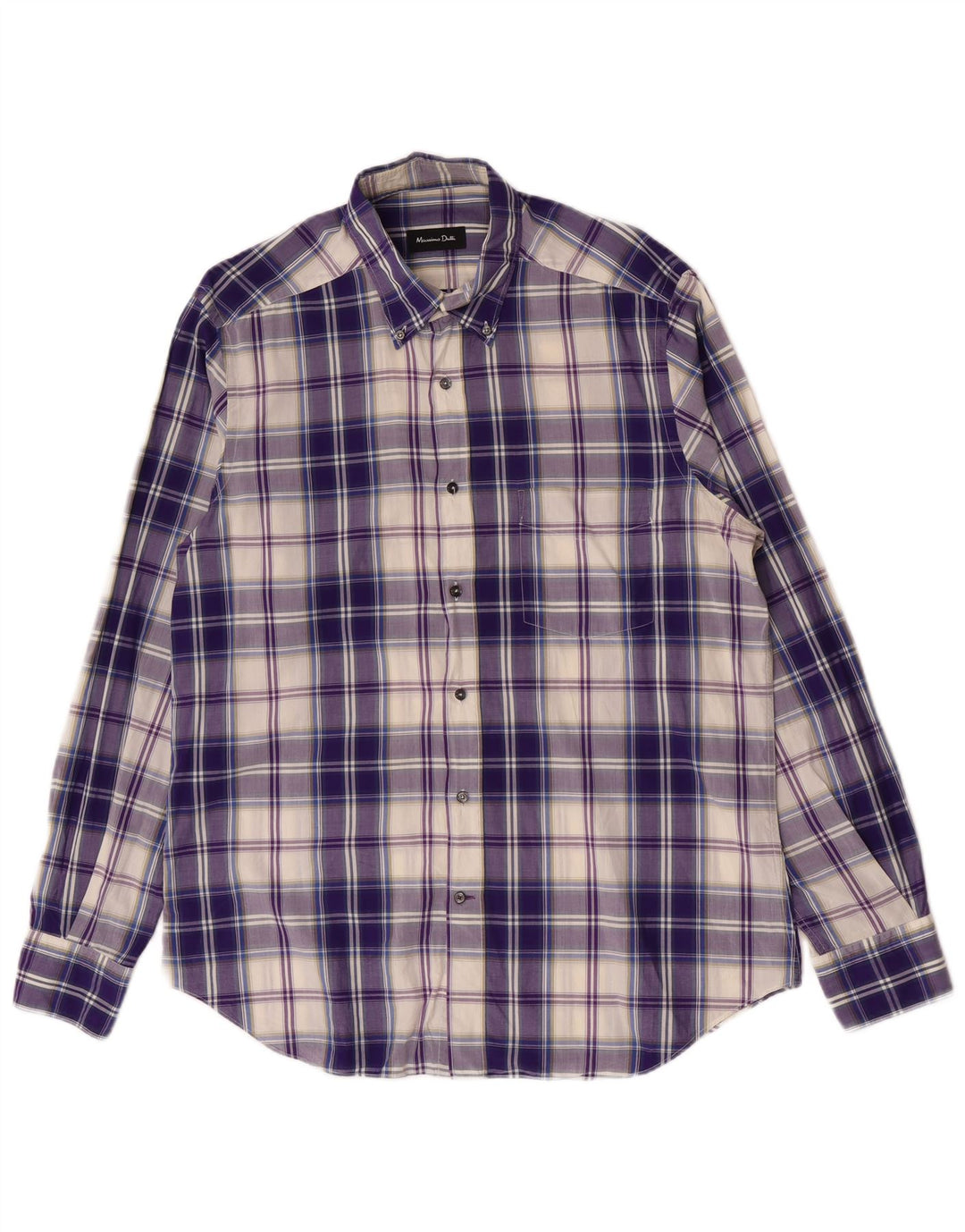 Massimo Dutti Herreskjorte Stor lilla ternet