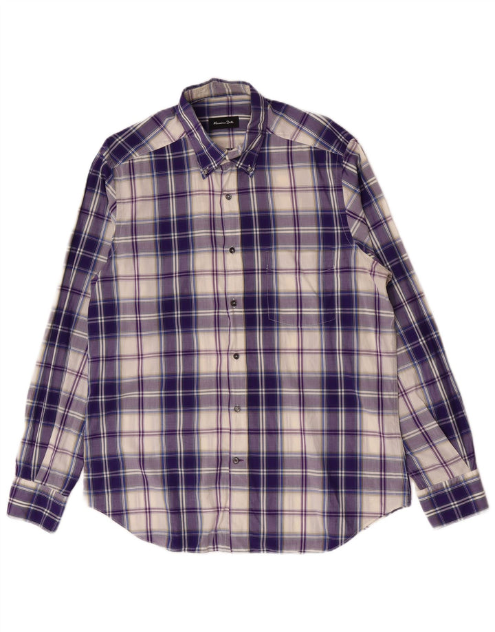 Massimo Dutti Herreskjorte Stor lilla ternet