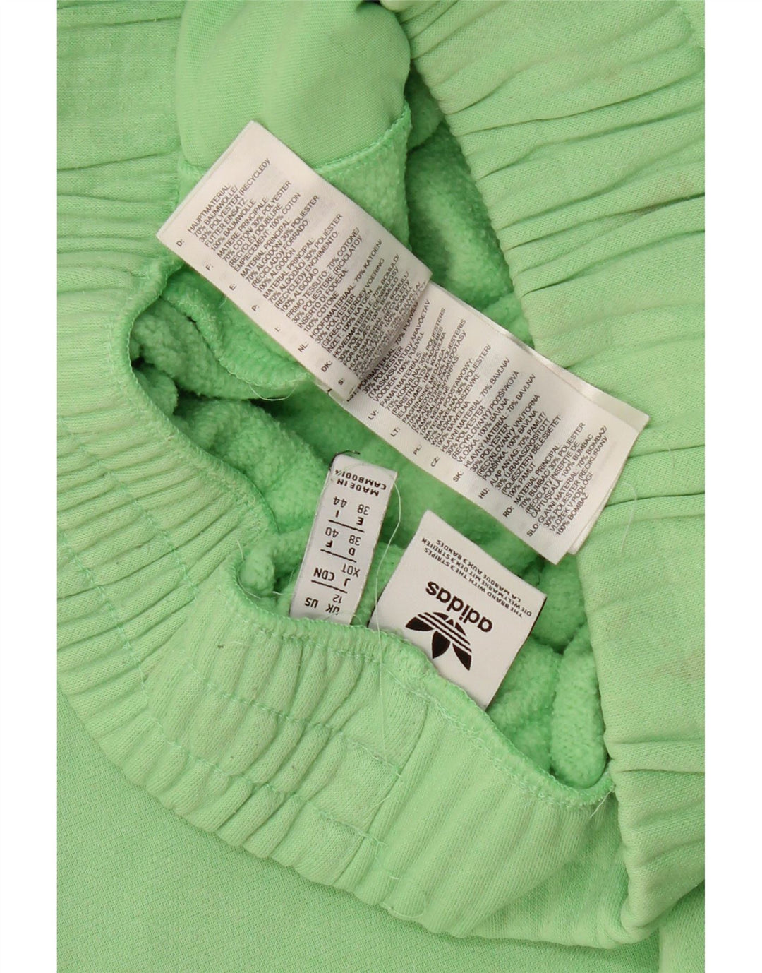 ADIDAS Træningsdragt til kvinder Joggers UK 12 Medium Green Bomuld
