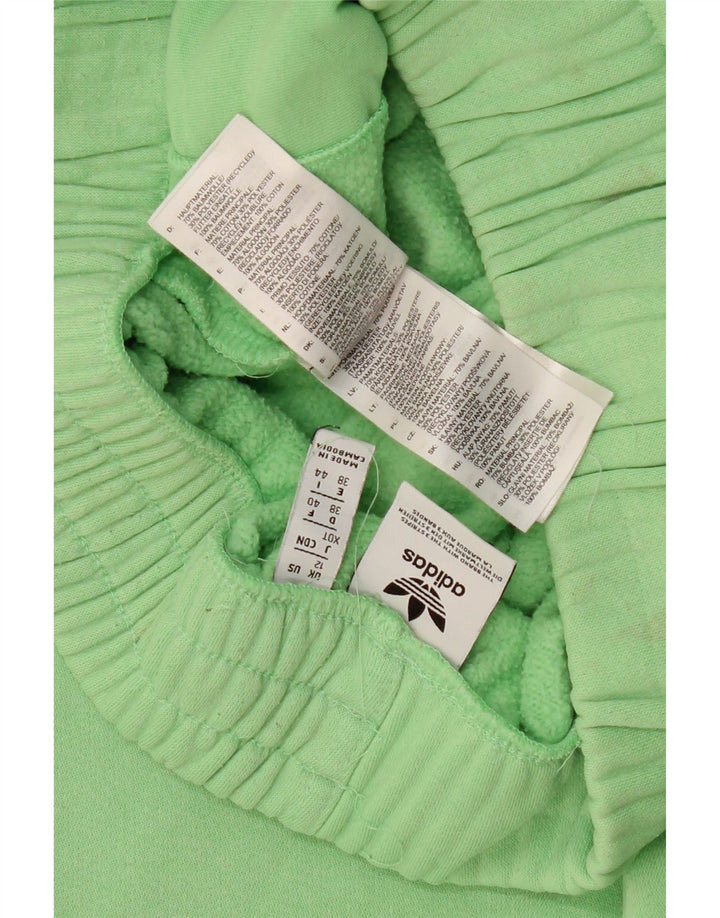 ADIDAS Træningsdragt til kvinder Joggers UK 12 Medium Green Bomuld