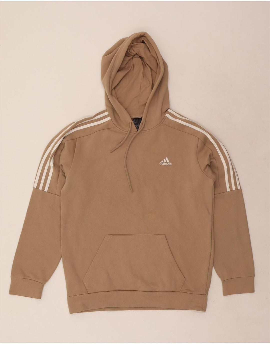 Adidas hættetrøje til mænd, lille brun bomuld