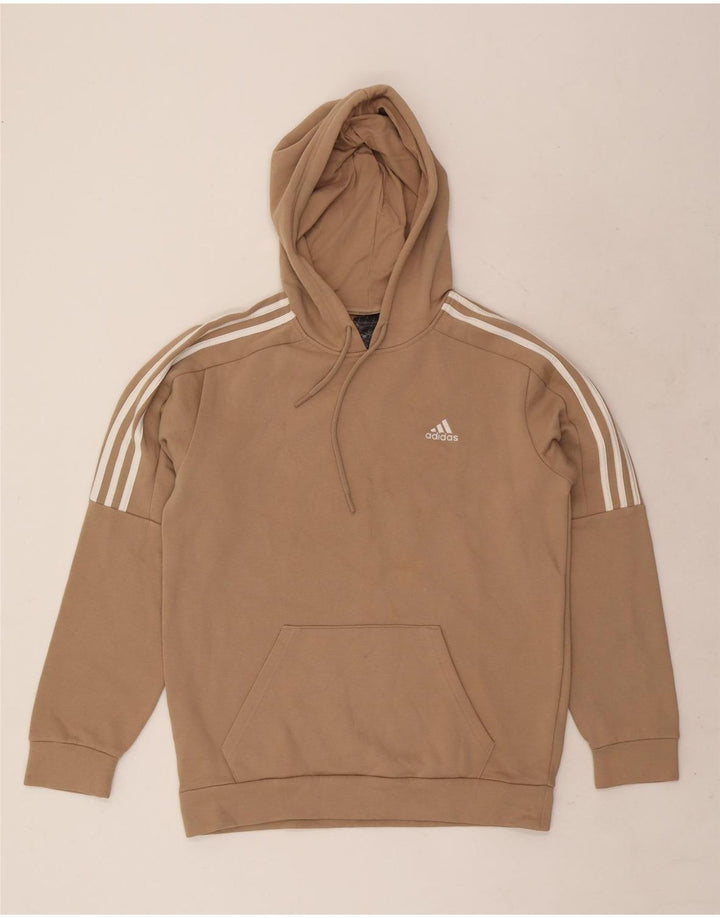Adidas hættetrøje til mænd, lille brun bomuld