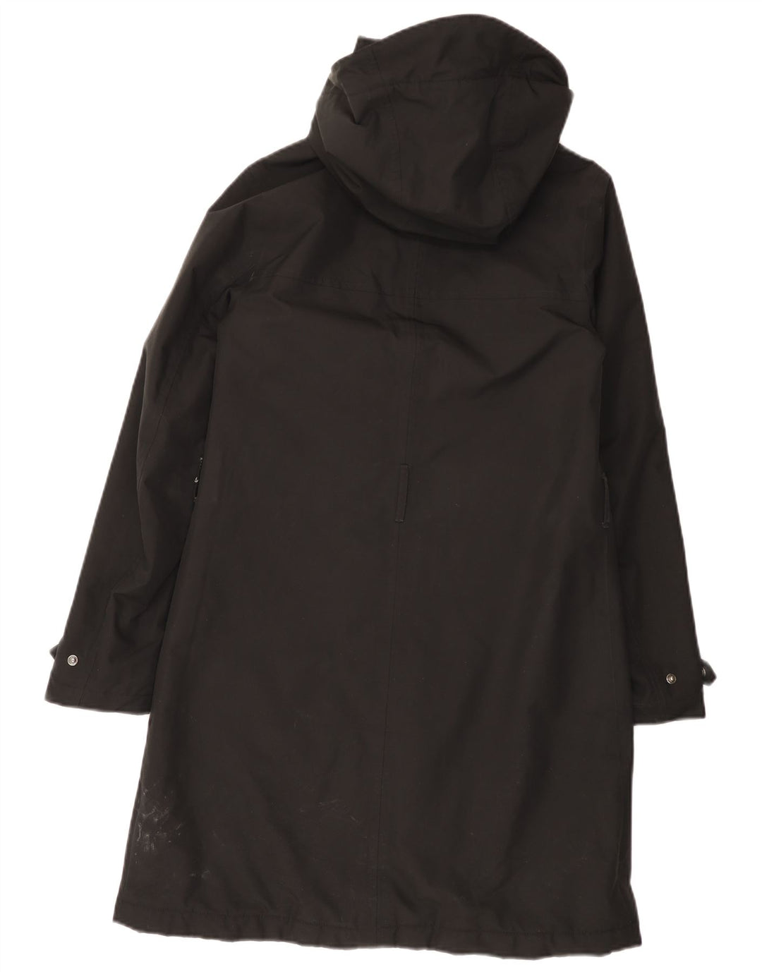 Helly Hansen Trench Coat med hætte til kvinder UK 10 Lille sort polyester