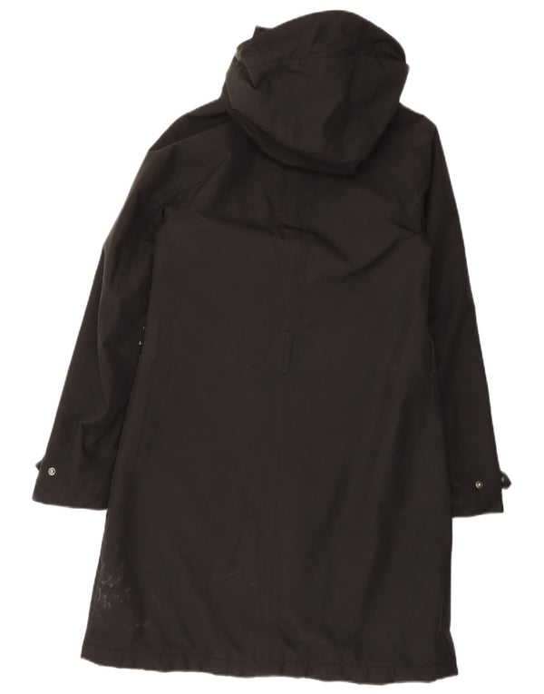 Helly Hansen Trench Coat med hætte til kvinder UK 10 Lille sort polyester