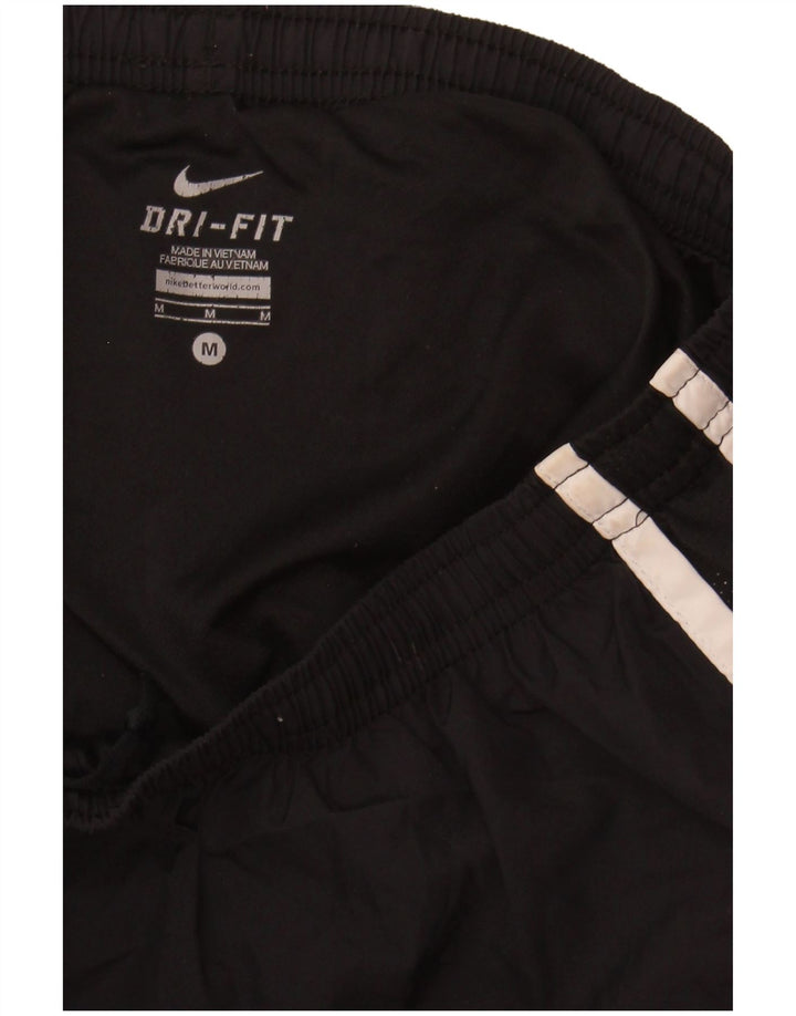 NIKE Womens Dri Fit Sport Shorts UK 12 Medium  Black Polyester