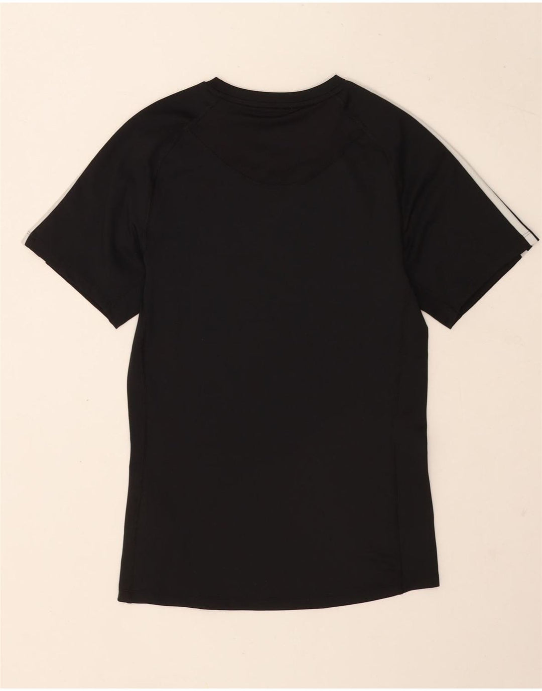 Adidas Herre Tech Fit T-Shirt Top Medium Sort Polyester