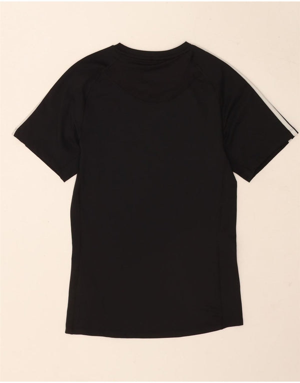Adidas Herre Tech Fit T-Shirt Top Medium Sort Polyester