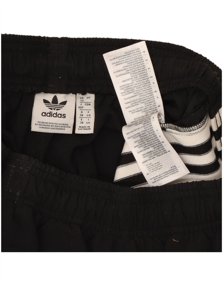 ADIDAS sportsshorts til kvinder UK 12 medium sort polyester