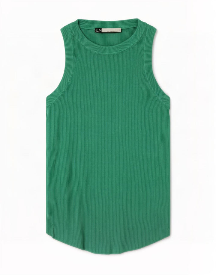 Zara Damevest Top UK 12 Medium Green Viscose