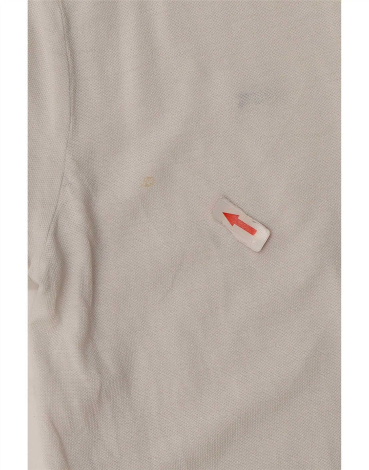Lacoste Dame Polo Shirt Str. 42 Stor Hvid Bomuld