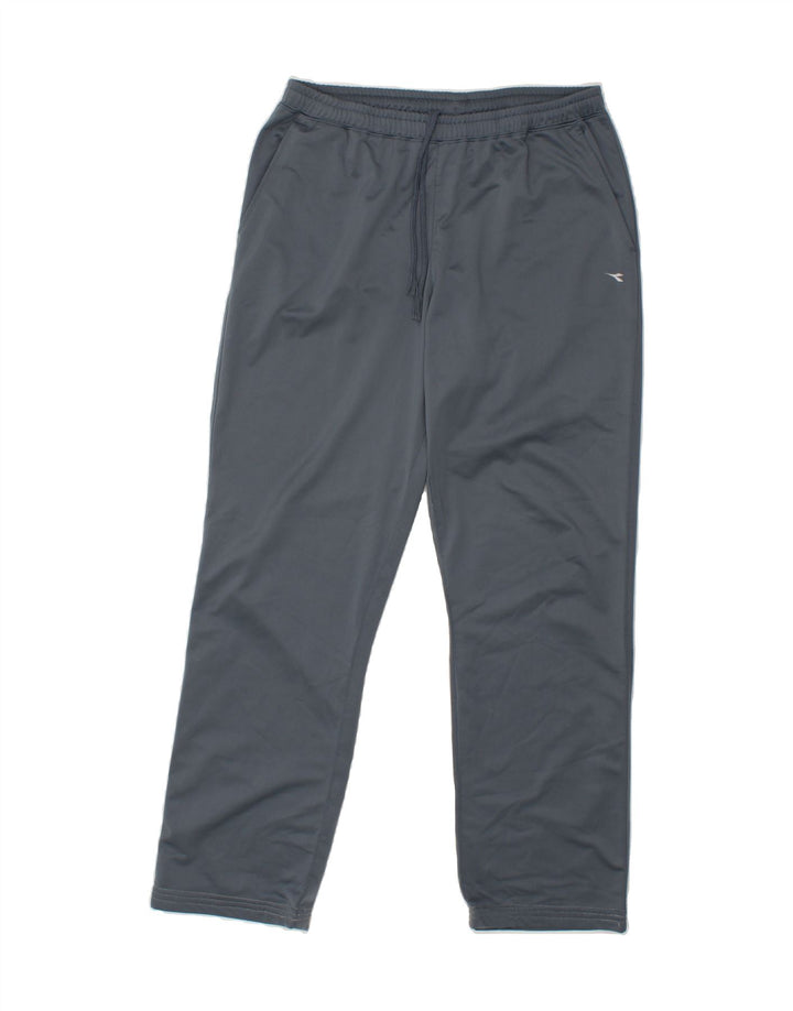 DIADORA Womens Tracksuit Trousers UK 14 Large Grey Polyester Vintage Diadora and Second-Hand Diadora from Messina Hembry 