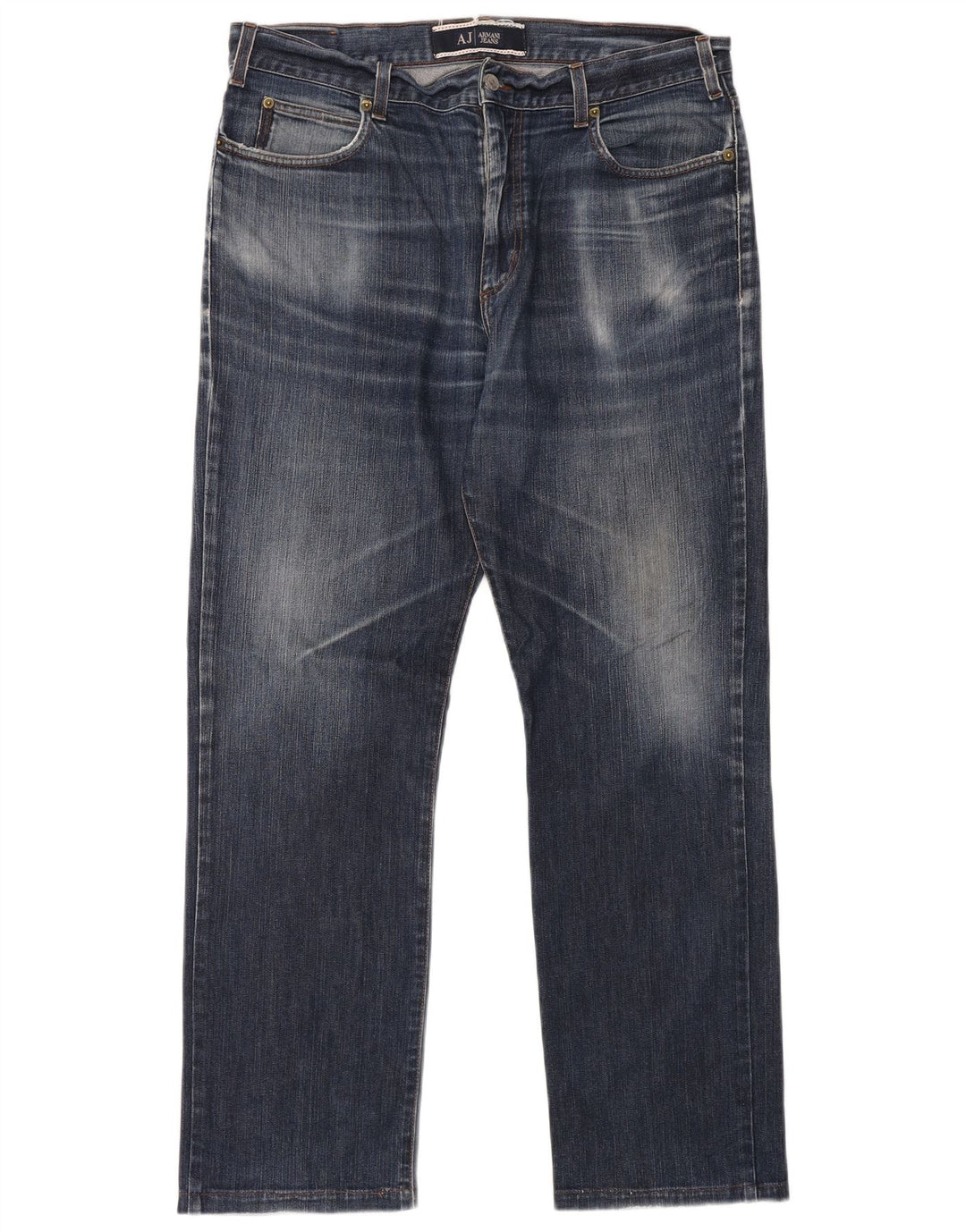 ARMANI Straight jeans til mænd W36 L30 Blå